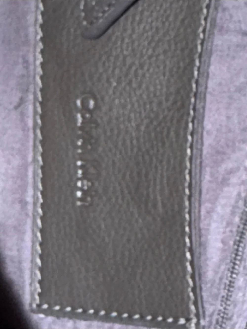 Calvin Klein Tan and Black Signature Monogram Crossbody Bag